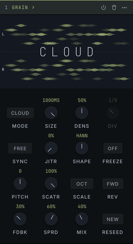 grain in the app