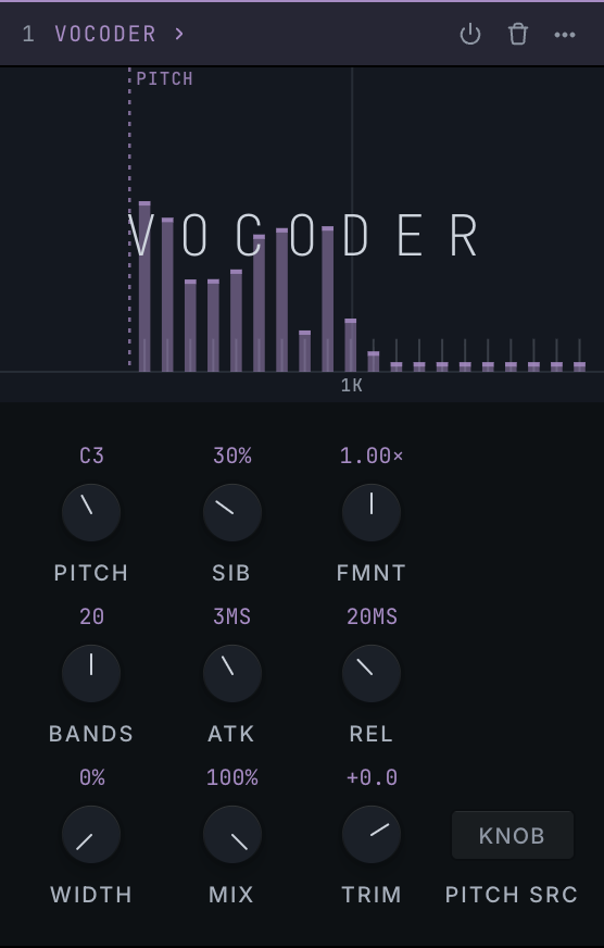 vocoder in the app